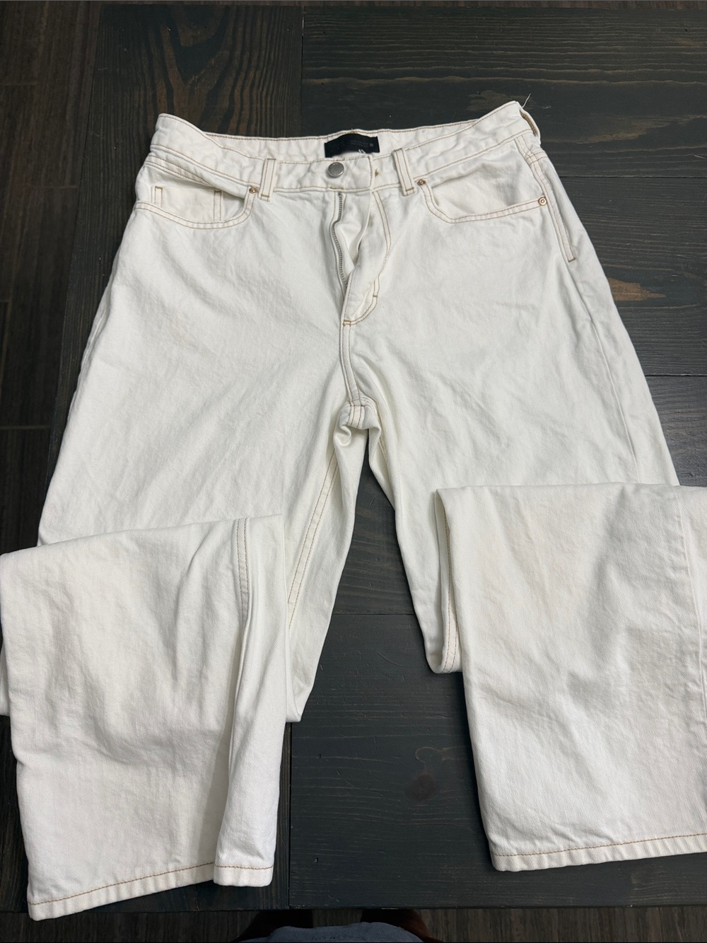 Women’s Zara White Jeans - Classic Five-Pocket Style